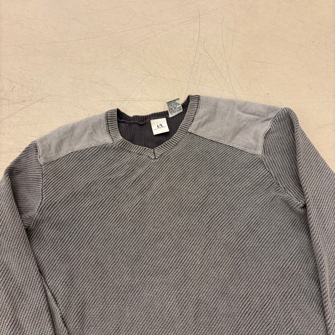 아르마니익스체인지 골지 그레이 니트 상품이미지2