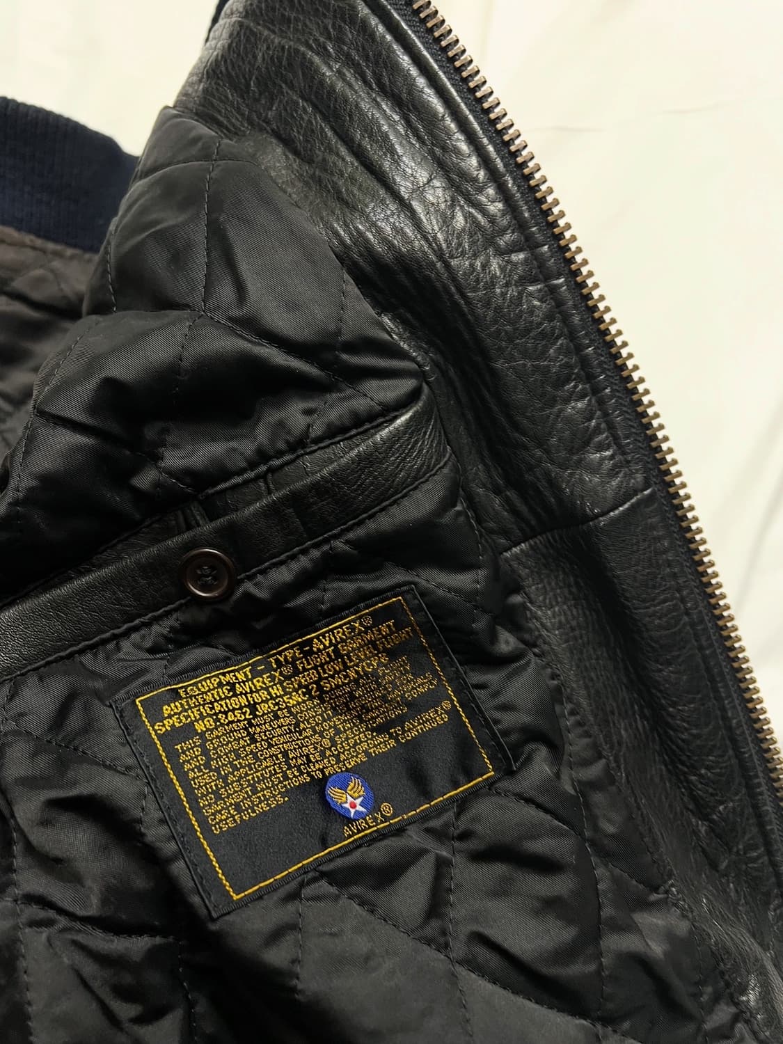 아비렉스 아이콘 가죽자켓 상품이미지6