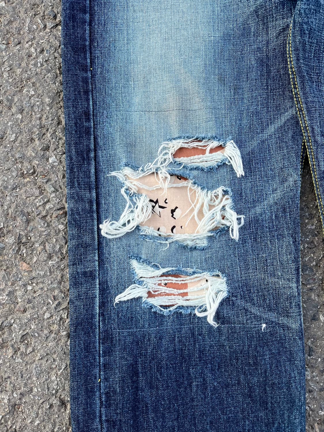 SANTASTIC! saru logo denim pants 🇯🇵 상품이미지6