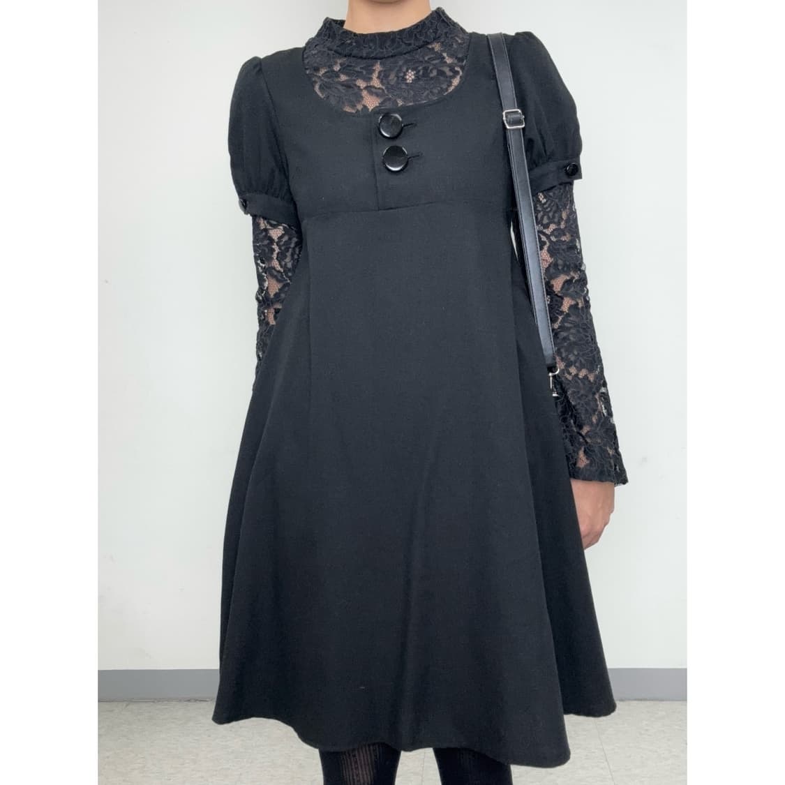 빈티지 블랙 울 원피스 상품이미지1