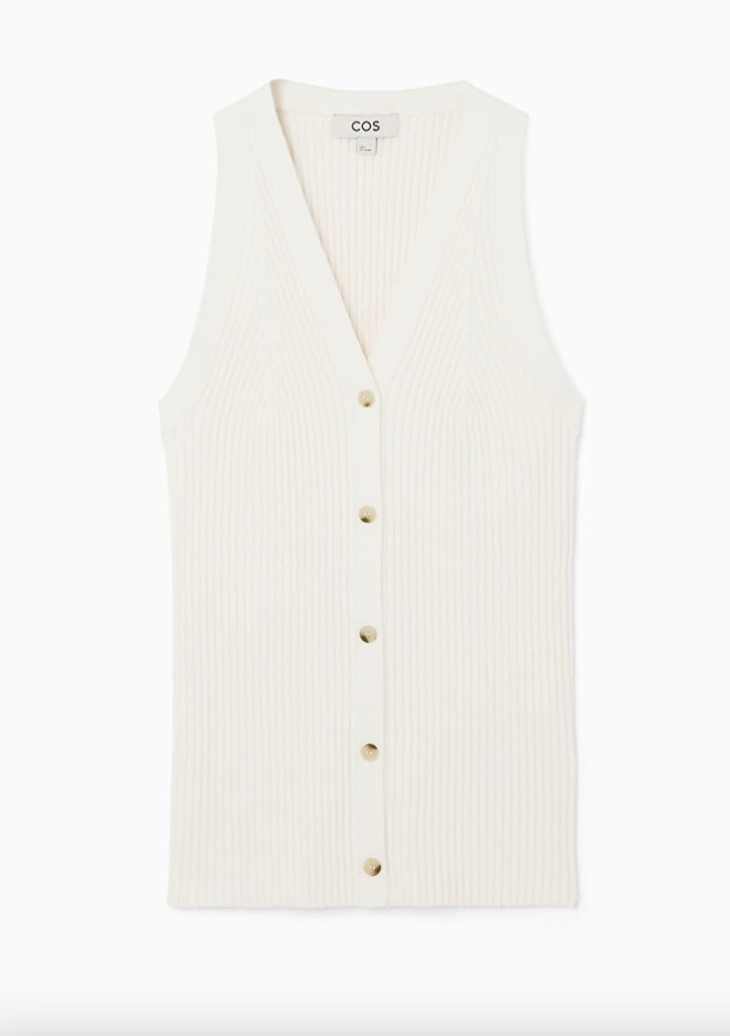 코스 COS 코스 립 니트 브이넥 웨이스트코트 베스트 탑 XS 상품이미지1