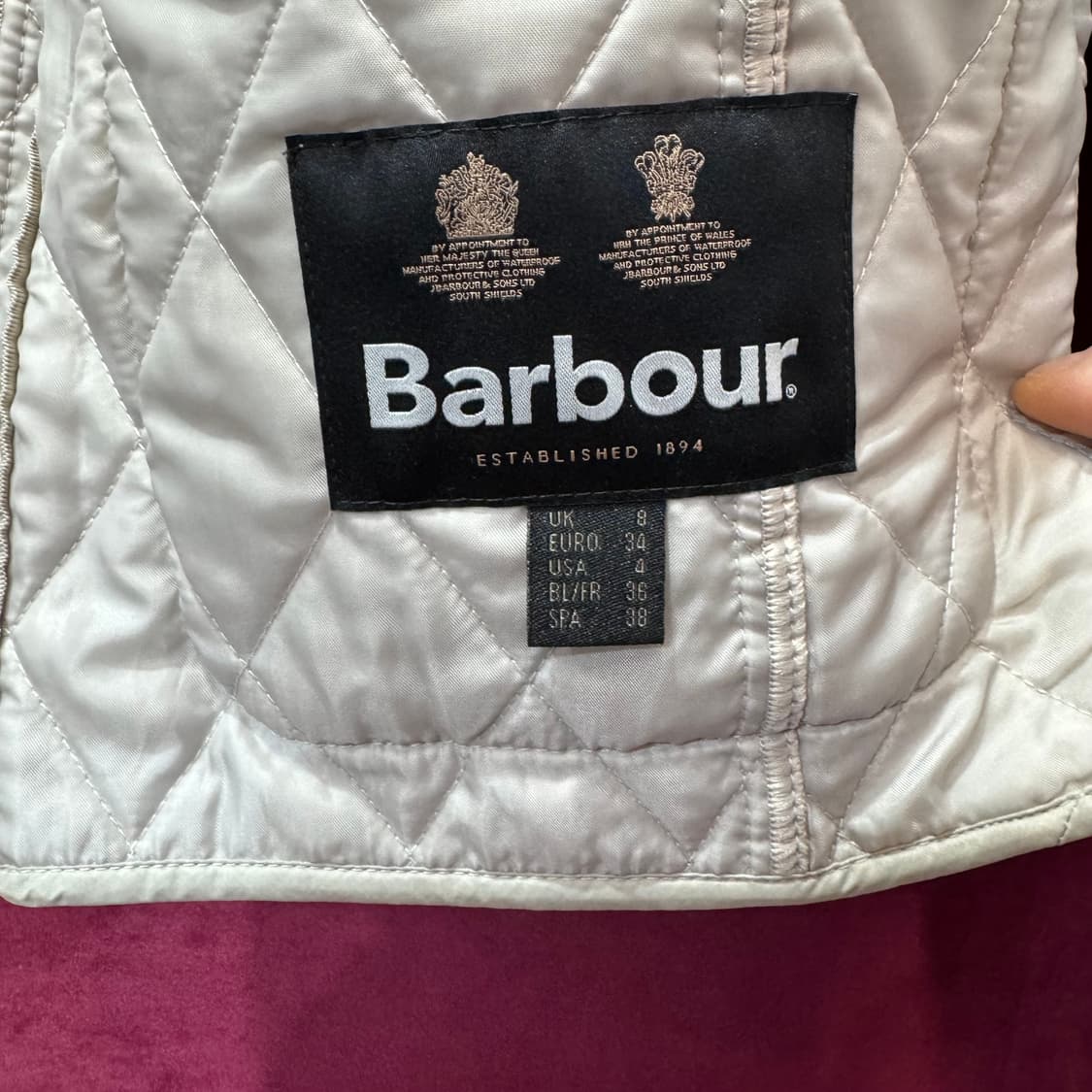 바버 우먼스 인터네셔널 퀼팅 자켓 (M)   상품이미지7