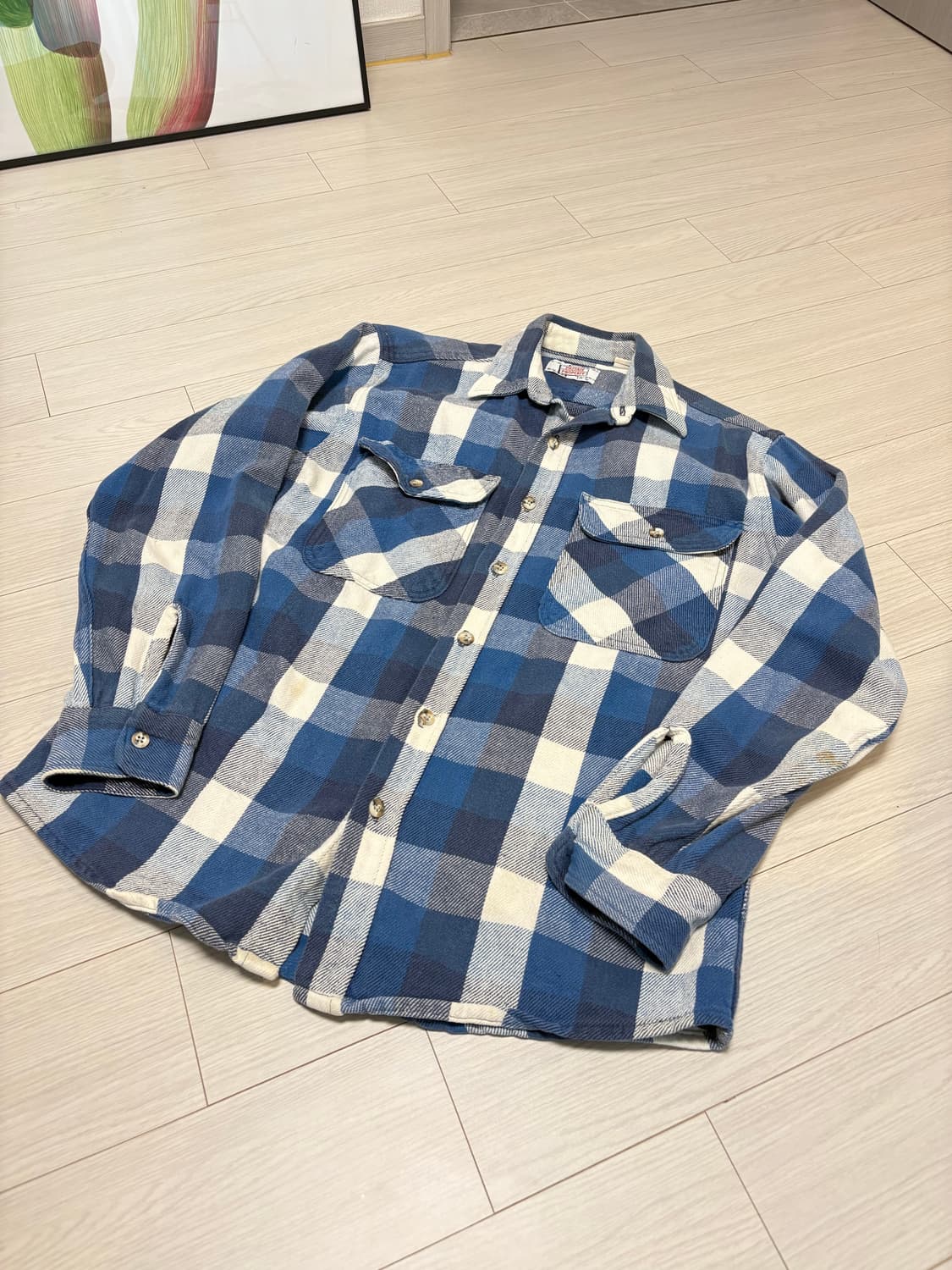 빈티지 체크 셔츠 95사이즈 리바이스 rrl 맛 상품이미지1