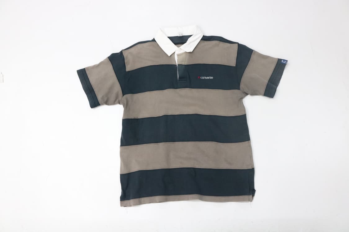 Converse 컨버스 빈티지 와이드 스트라이프 럭비 셔츠 (L) 상품이미지2