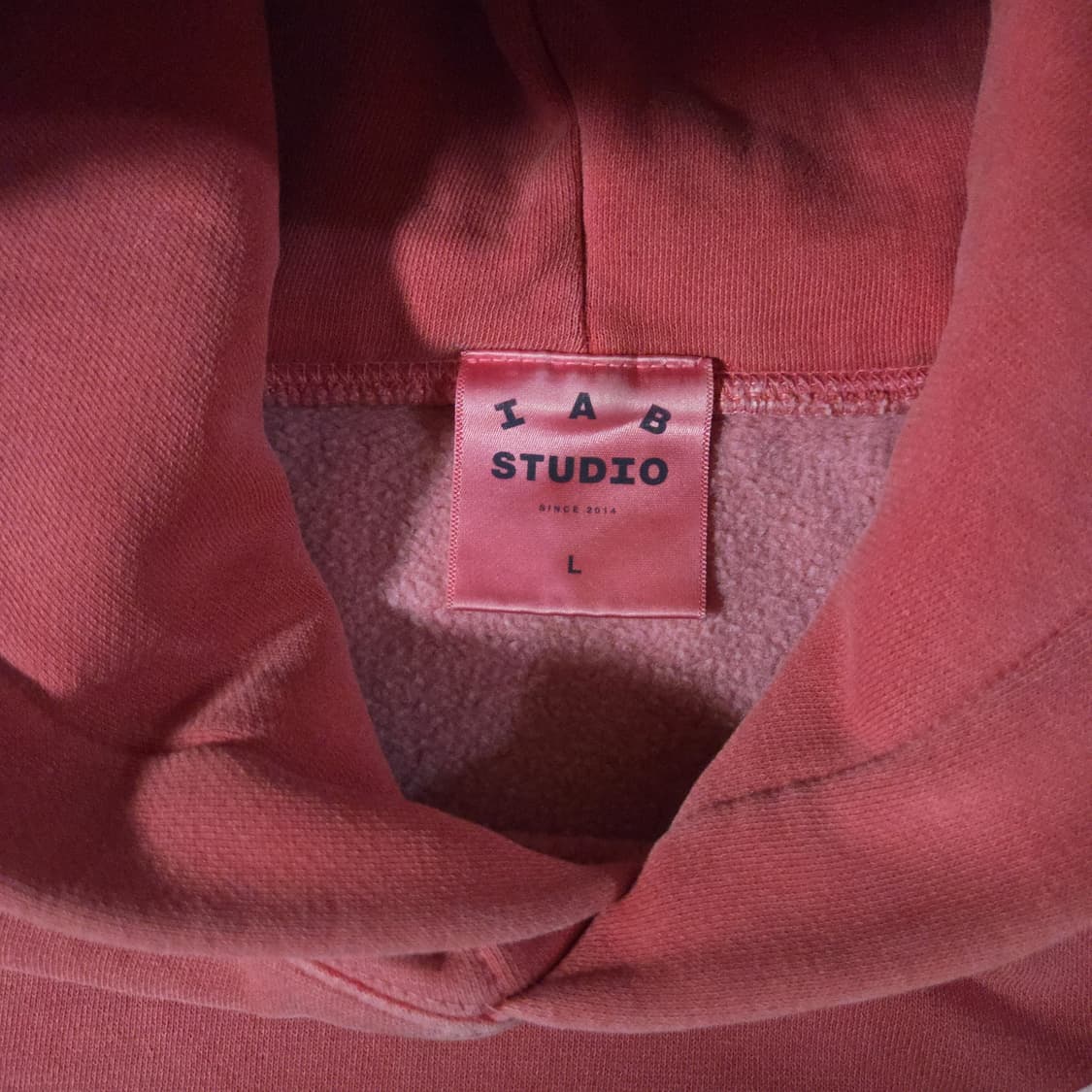 아이앱스튜디오 피그먼트 후드티 L 코랄 상품이미지8