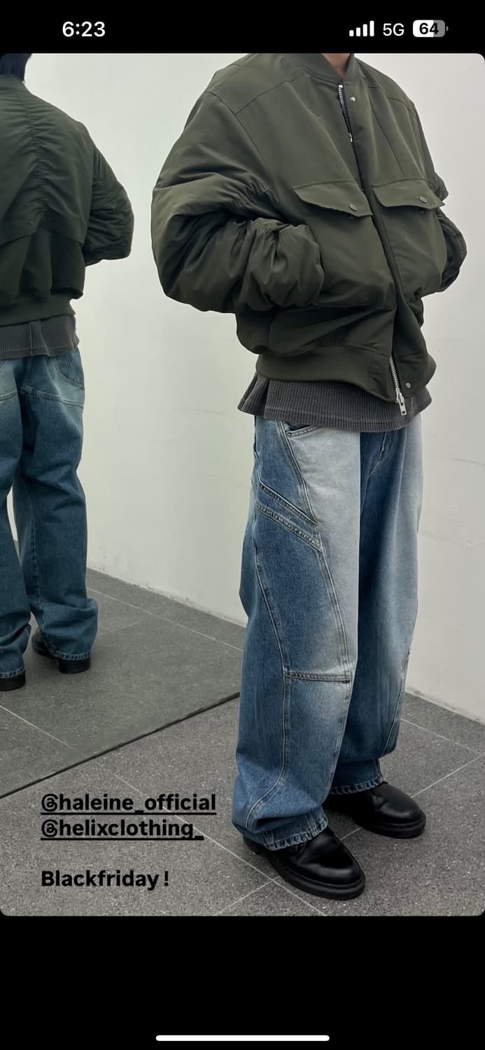 알렌느 봄버 카고 자켓 카키 상품이미지2