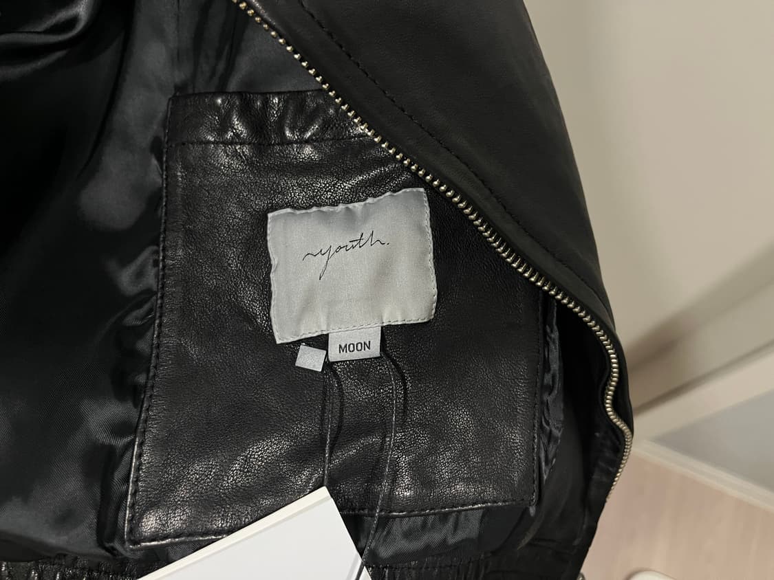 유스 워시드 레더 블루종 상품이미지3