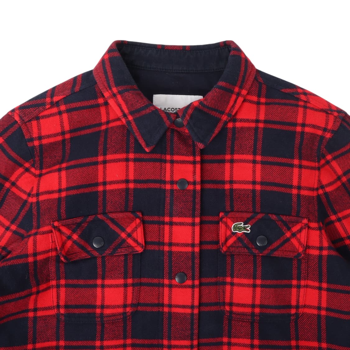 라코스테 플란넬 체크 퀄팅 자켓 상품이미지2