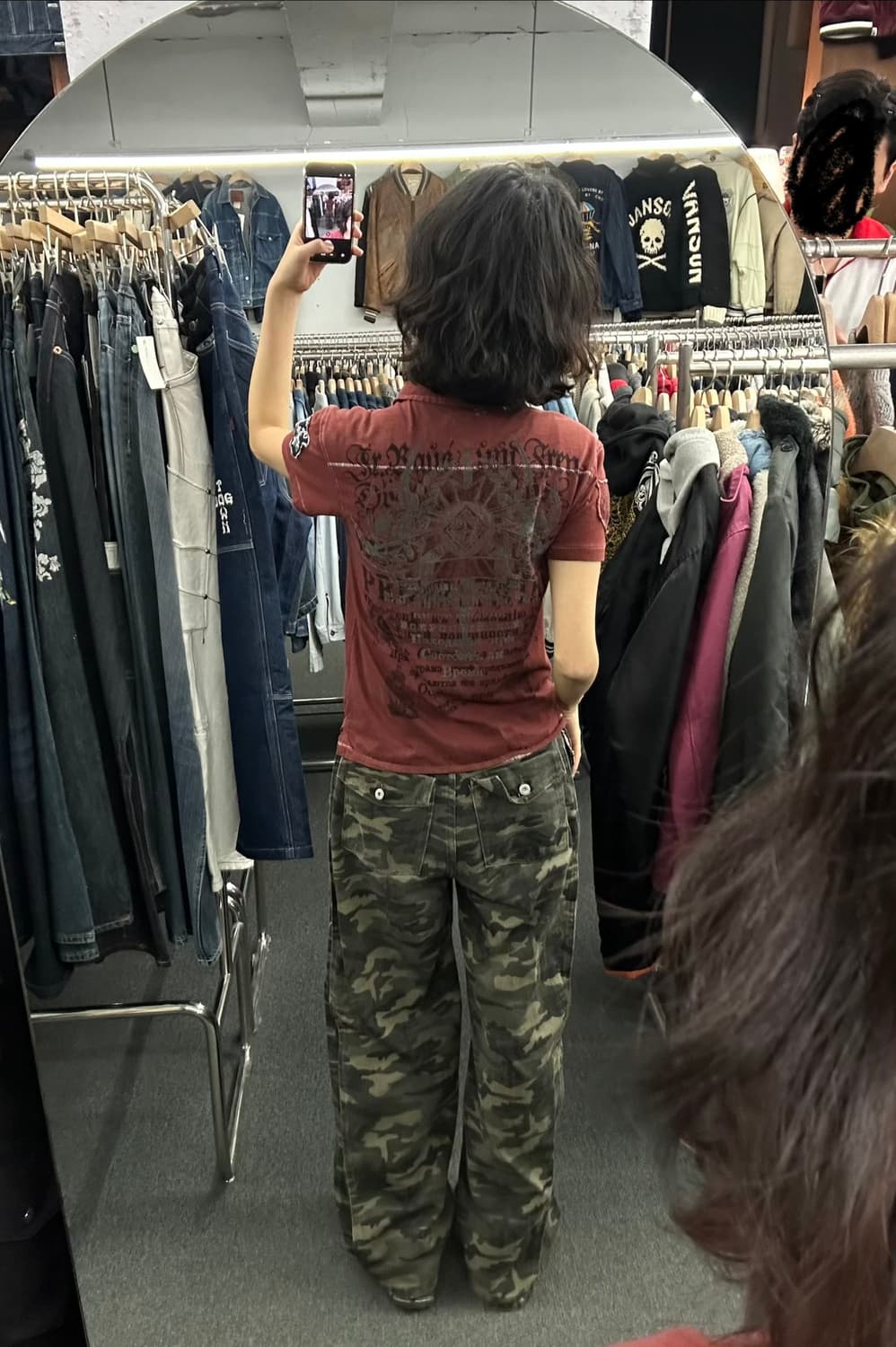 L)Point Zero 빈티지 Y2K 프린팅 패치 자수 카라 반팔 상품이미지1