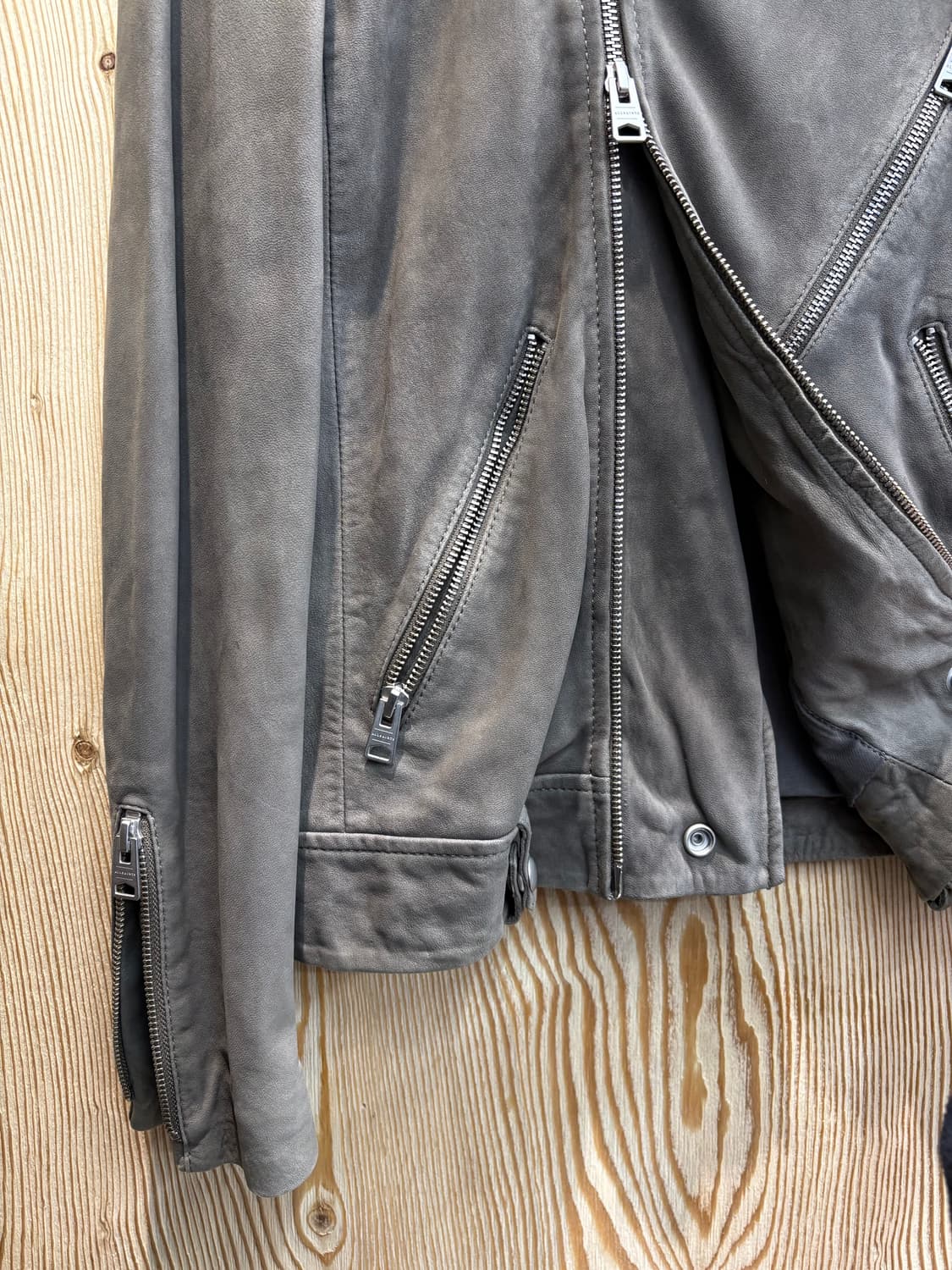 올세인츠 램스킨 밀로 바이커 자켓 상품이미지2