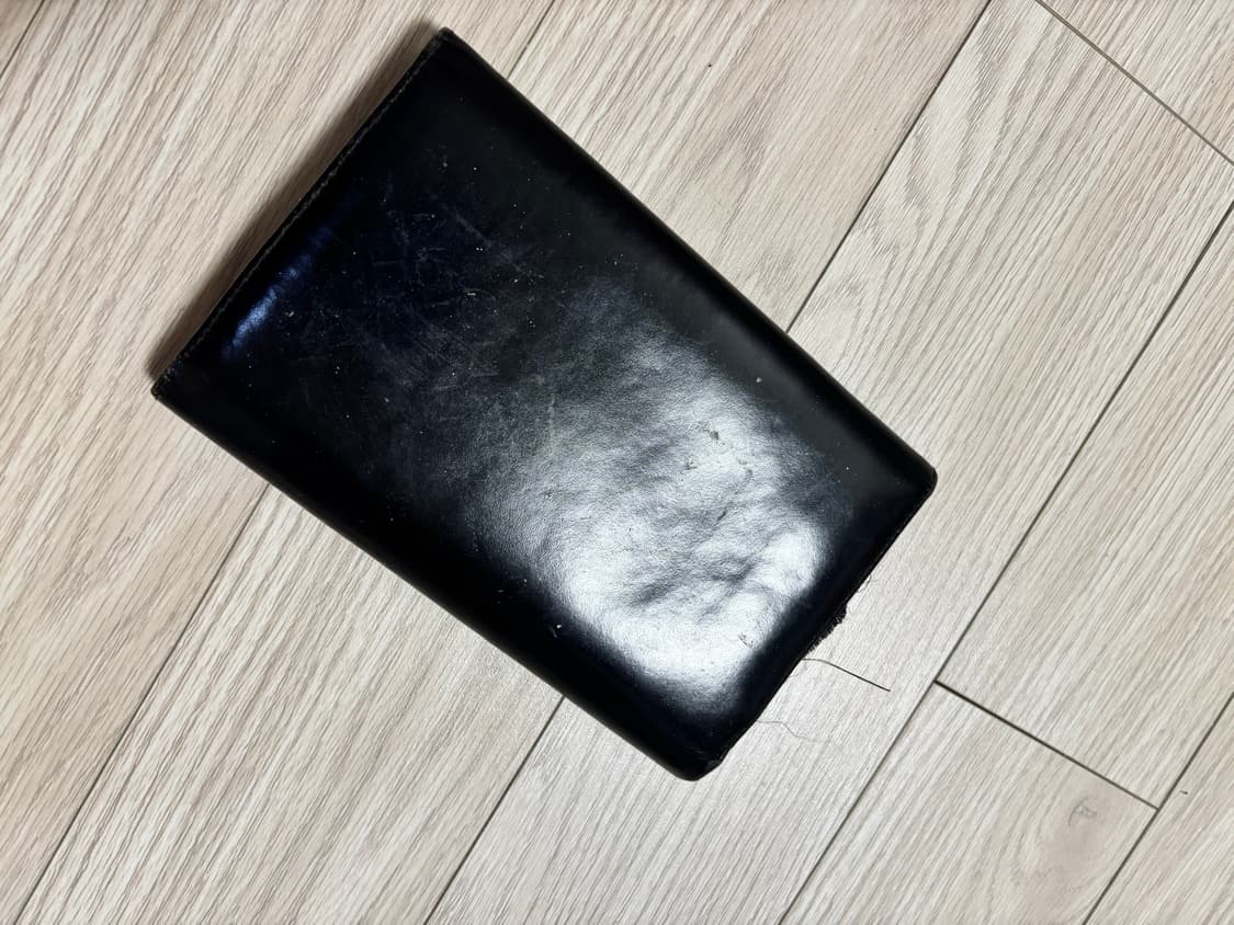 버버리 빈티지 노바체크 가죽 중지갑 수선 리폼용 상품이미지5