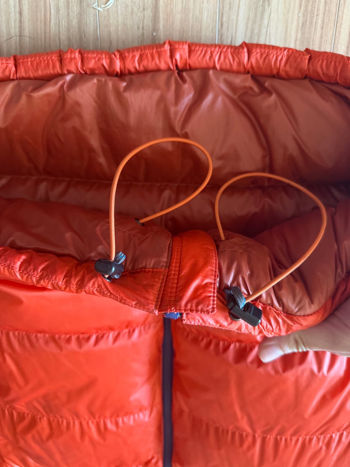 몽벨 알파인 다운 자켓 XL 선셋 오렌지 상품이미지3