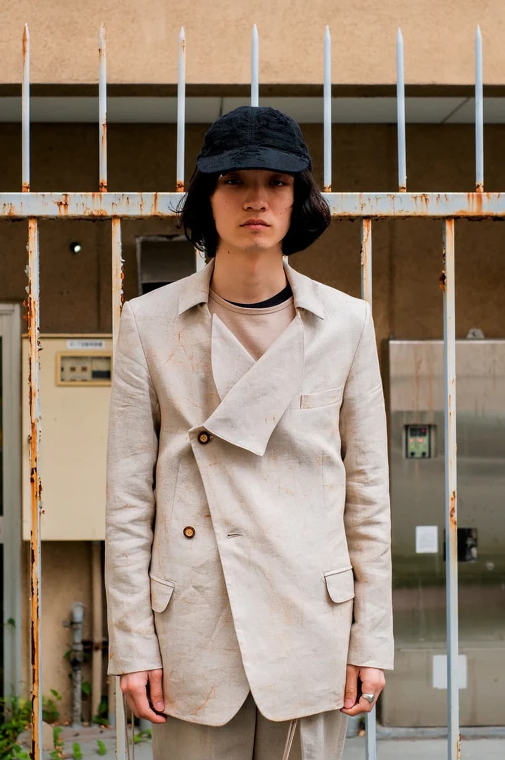 노부유키 마츠이 detachable collar jacket 상품이미지7