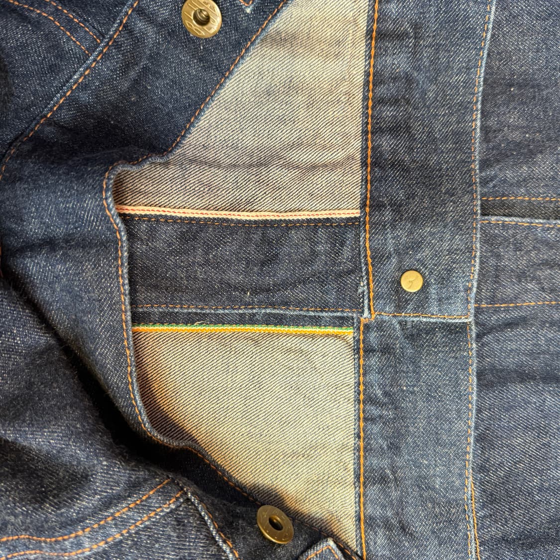 재팬 블루 진스 셀비지 데님 트러커 자켓 [ 40 ] 상품이미지7