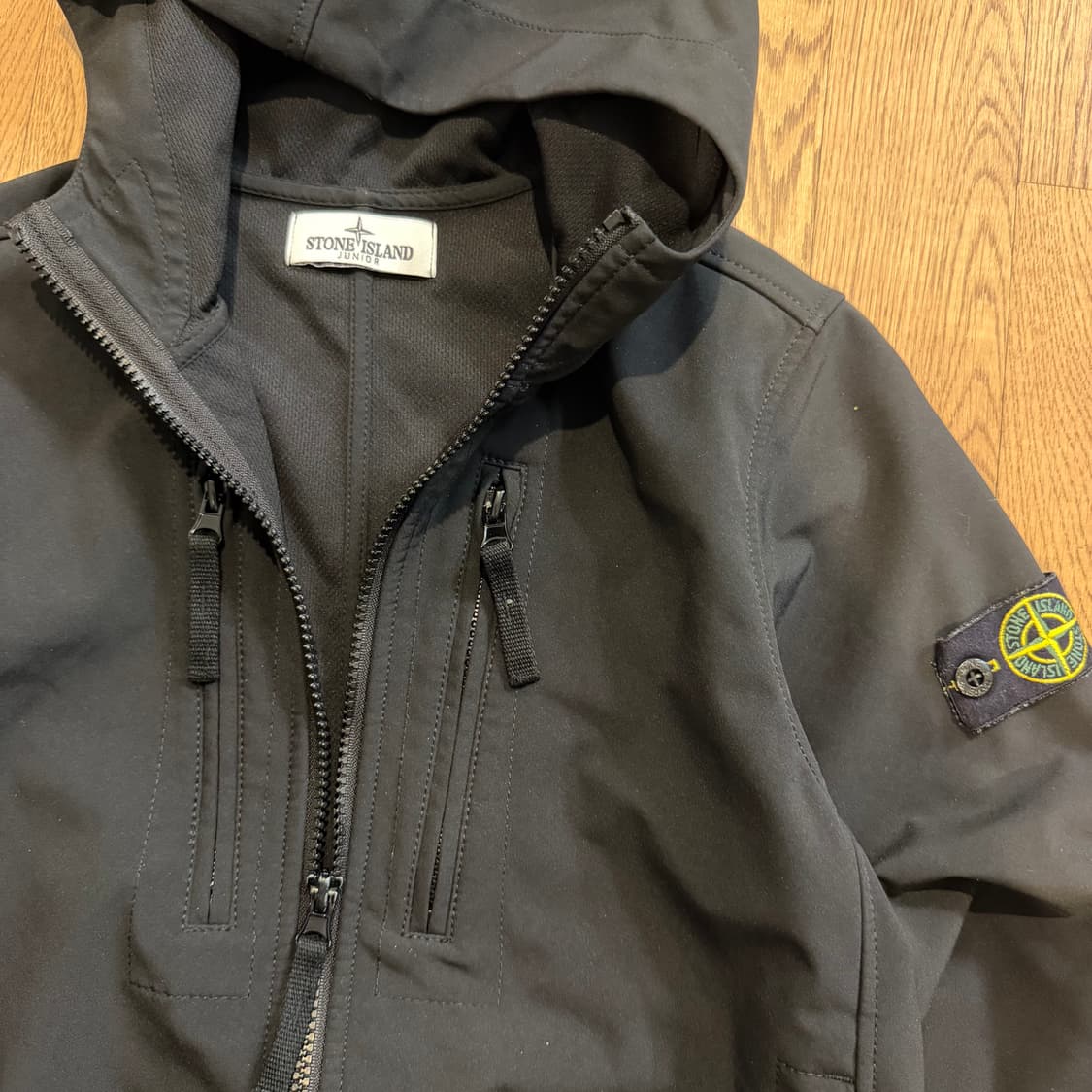 스톤아일랜드 키즈 R E 다이 테크놀로지 후드 블루종 자켓 상품이미지2