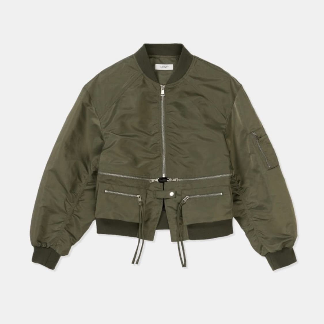 LCDC TM 엘씨디씨 티엠 디테쳐블 포켓 봄버 블루종 카키  OS 상품이미지1