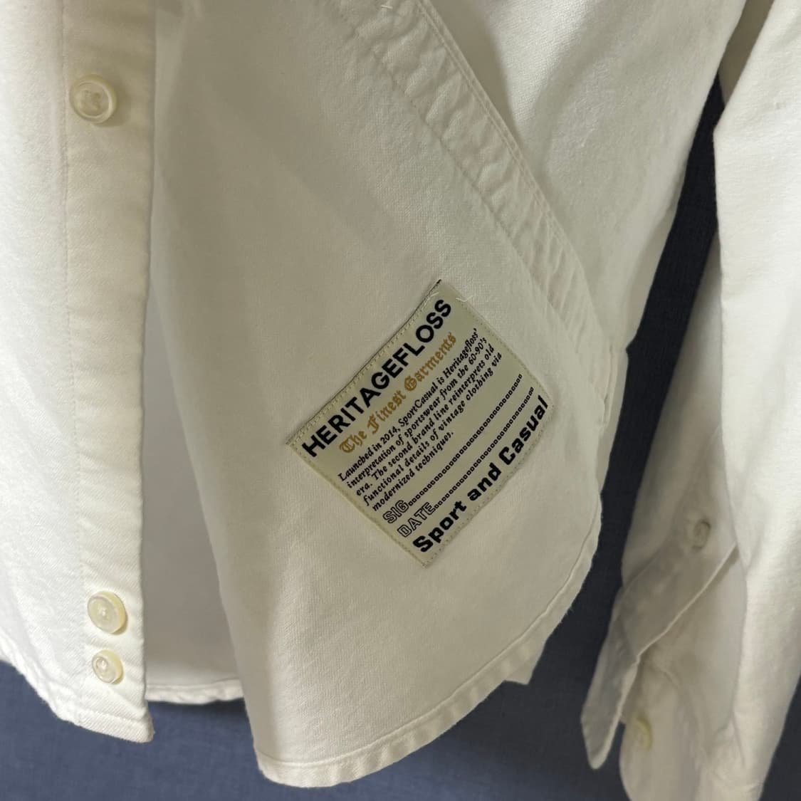 Heritagefloss Crest Oxford Shirt (M) 상품이미지5
