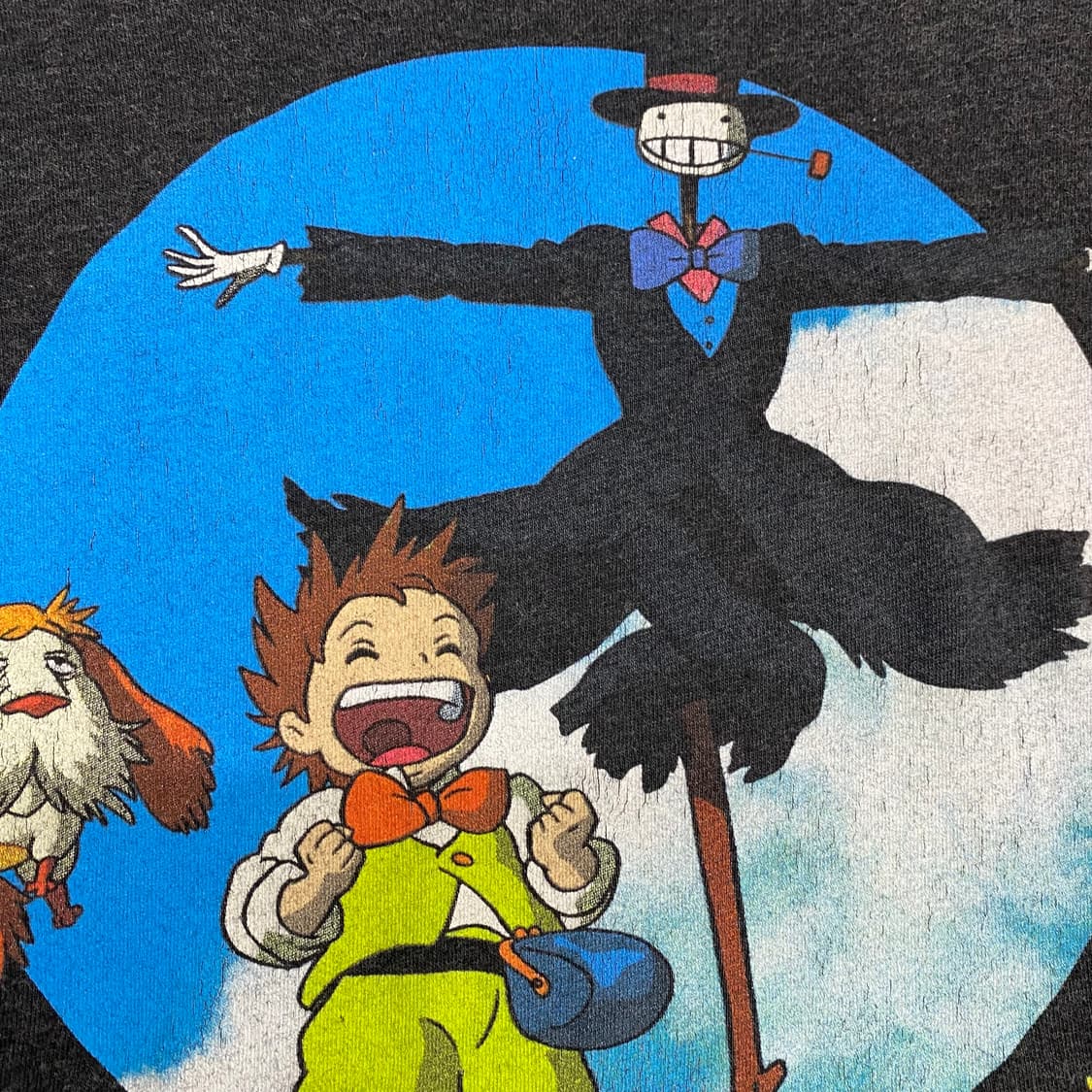 지브리 하울의 움직이는성 오피셜 애니메이션 티셔츠 상품이미지5