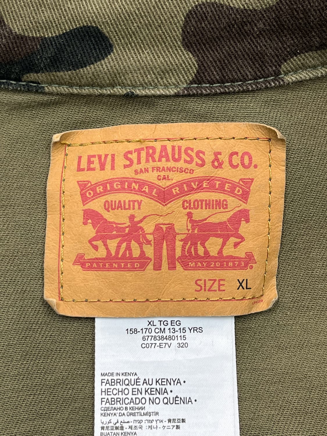 리바이스 카모플라쥬 트러커 자켓 상품이미지7