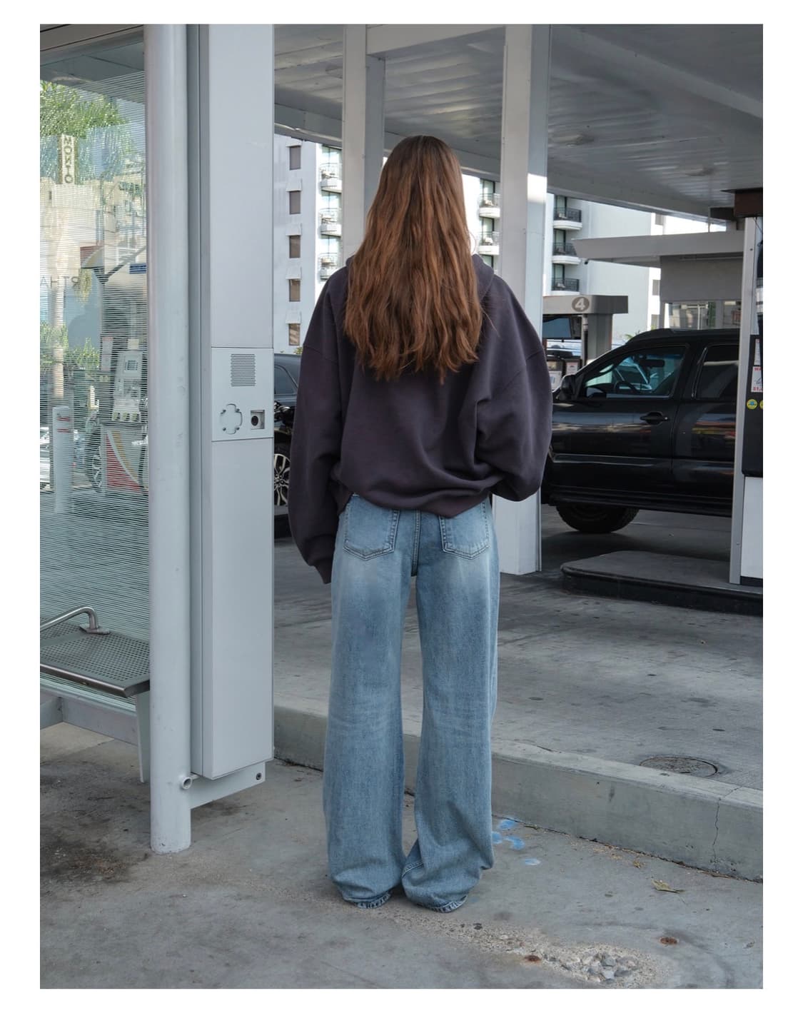 low classic 로우클래식 후드집업 차콜 S 상품이미지3