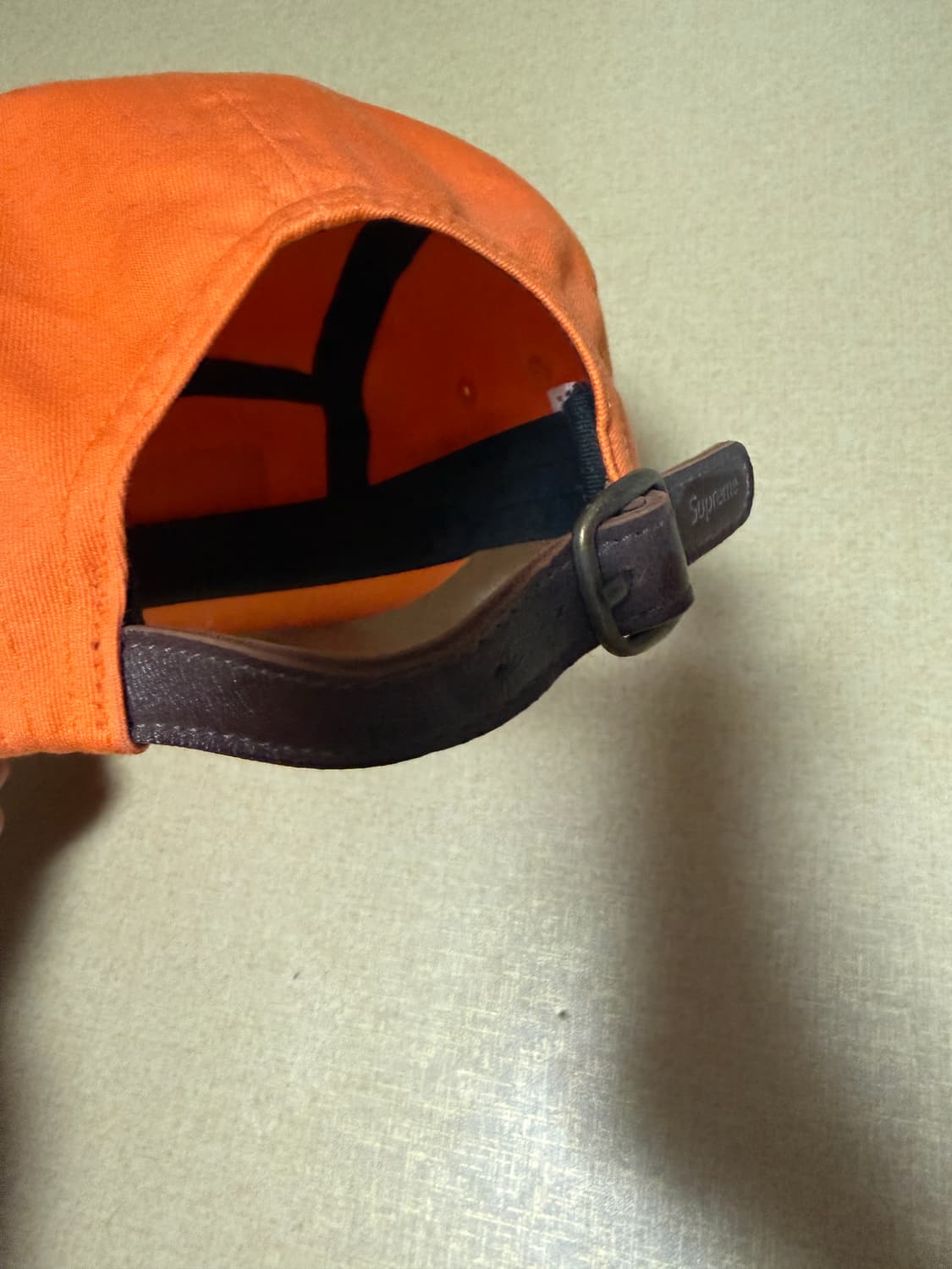 슈프림 워시드 치노 트윌 캠프캡 라이트 오렌지 - 23FW 상품이미지3