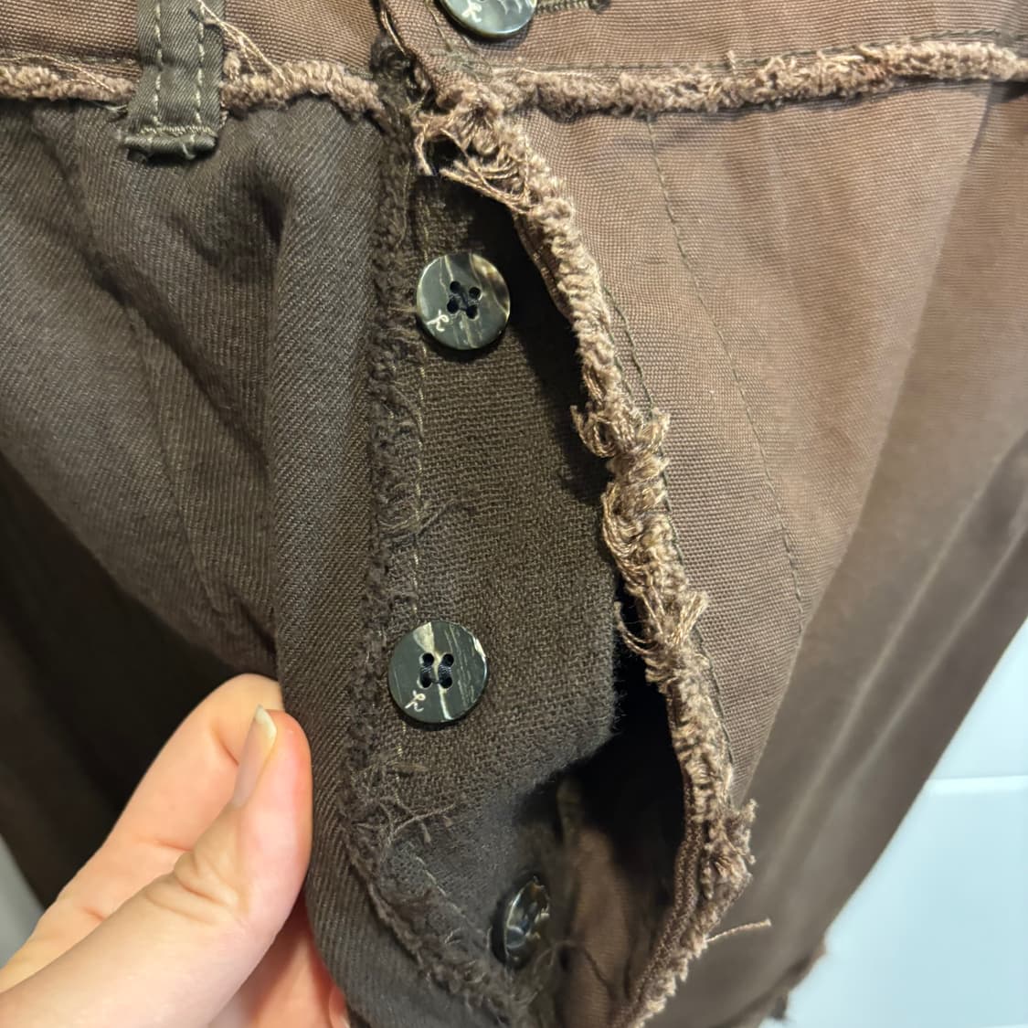 hai sporting gear 이세이 미야케 브라운 패치 스커트 상품이미지3