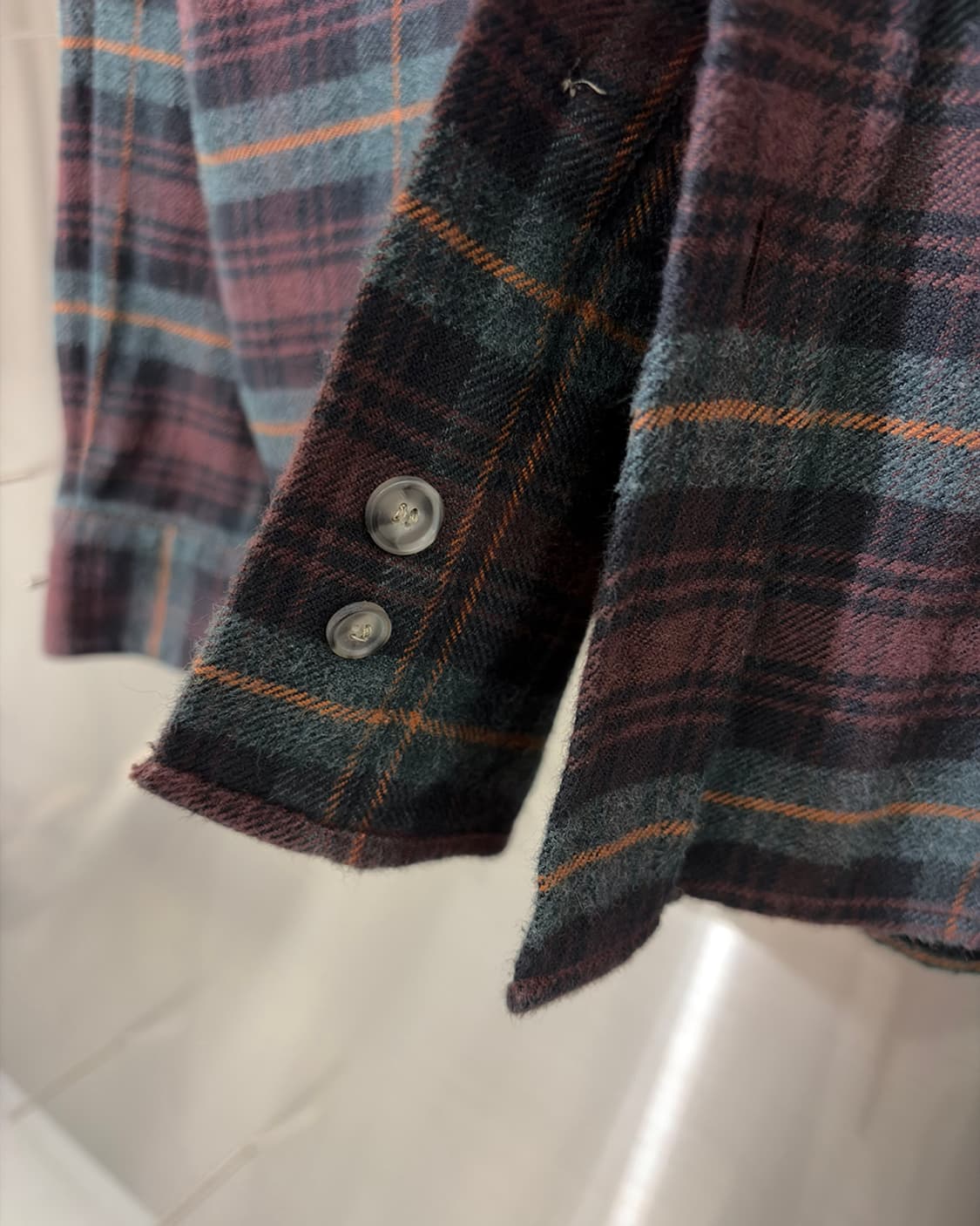 ISABEL MARANT 이자벨마랑 버건디 플란넬 체크 셔츠 상품이미지7