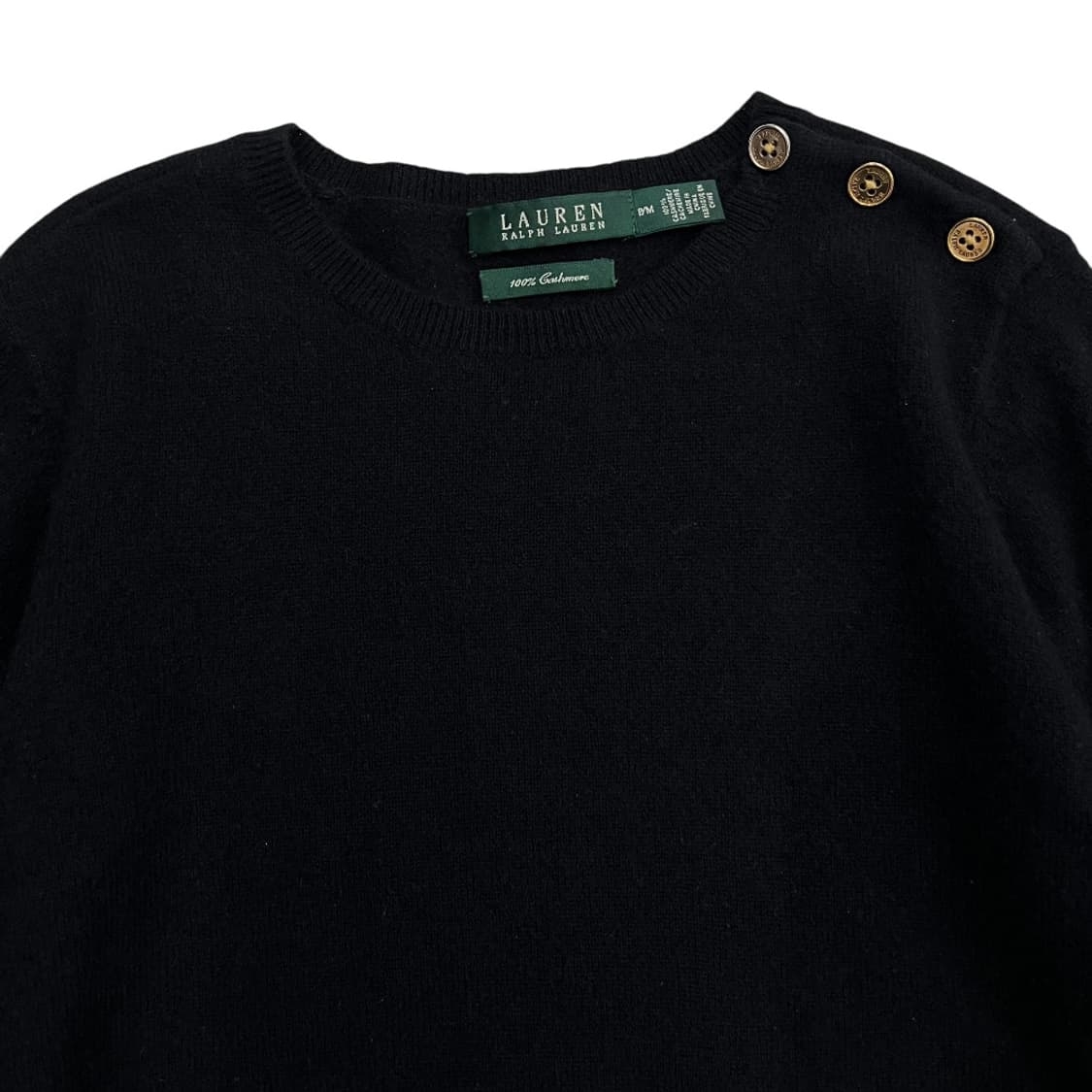 폴로 랄프로렌 숄더 버튼 블랙 니트 M 상품이미지4