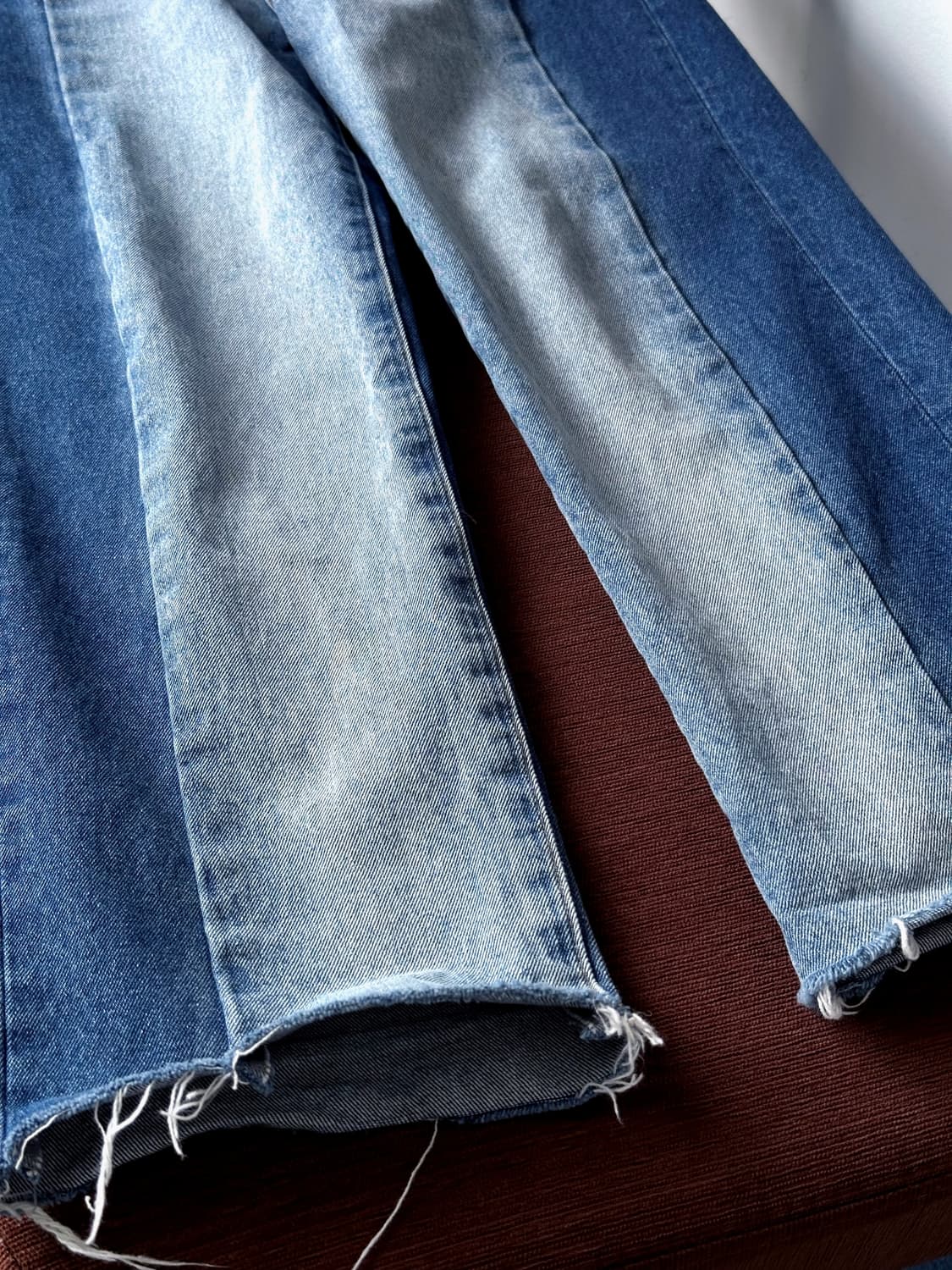 Rework design denim straight pants 상품이미지6