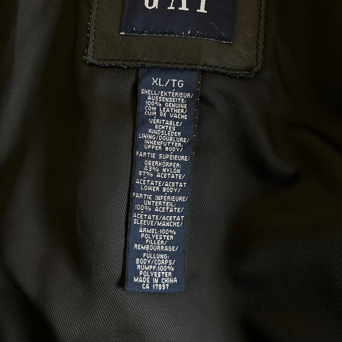 Old Gap Leather Jacket ( XL ) 상품이미지9