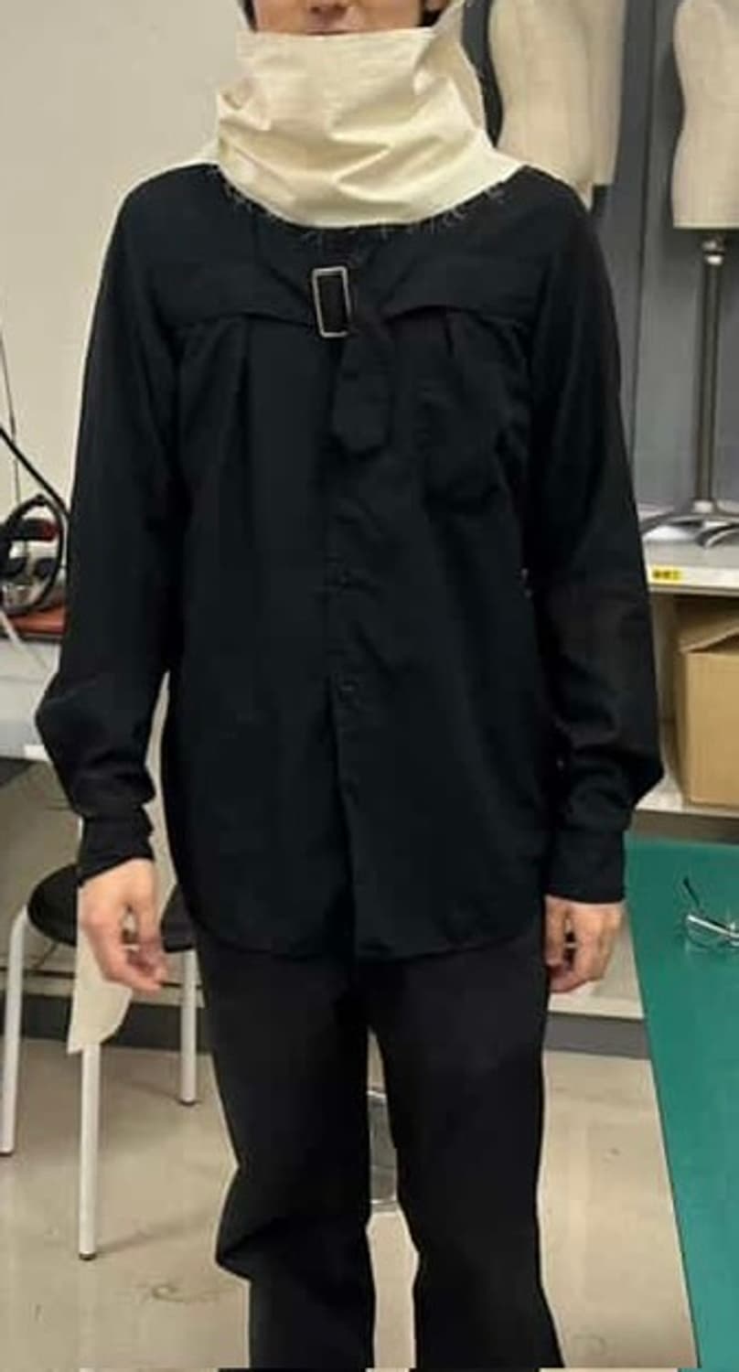 Cdg black 1 buckle shirt 상품이미지2