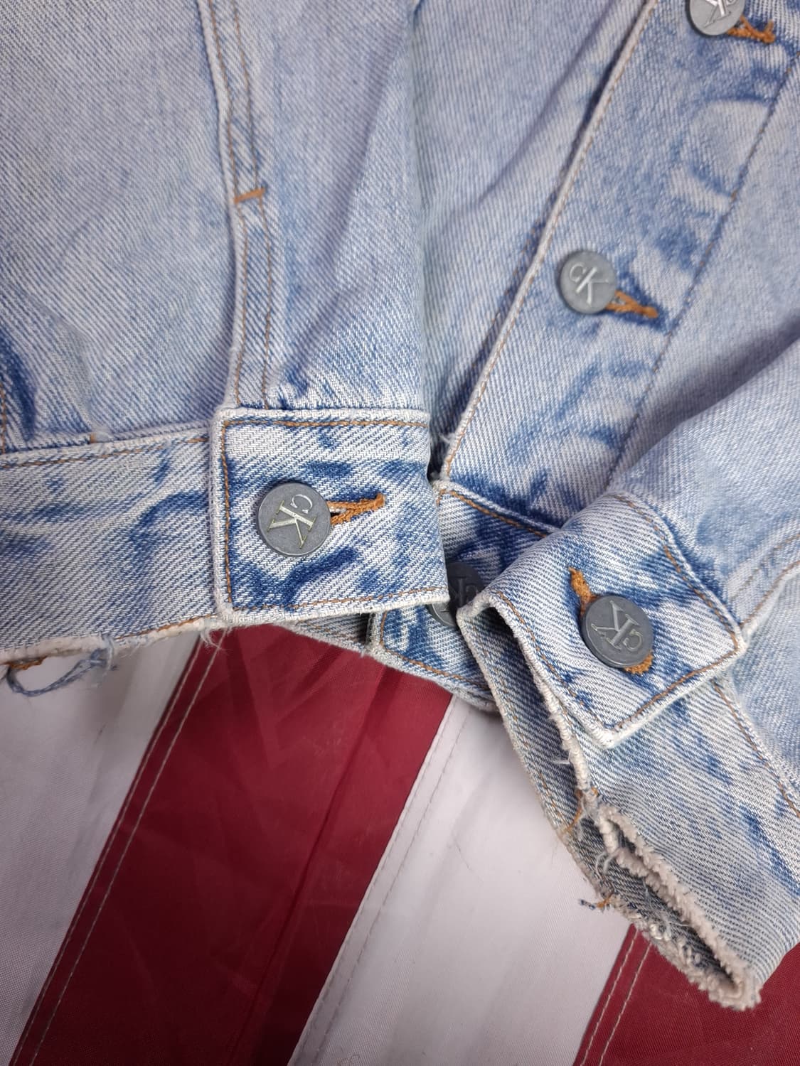 오리지날 80's 미국제조 CK 캘빈클라인 데님 트러커자켓 상품이미지7
