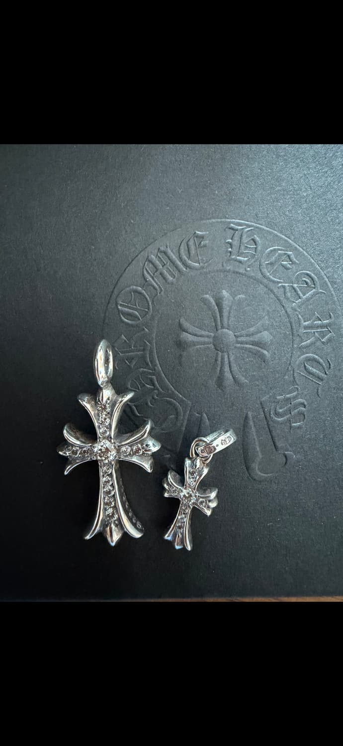 크롬하츠 실버 다이아 파베 새상품 상품이미지1