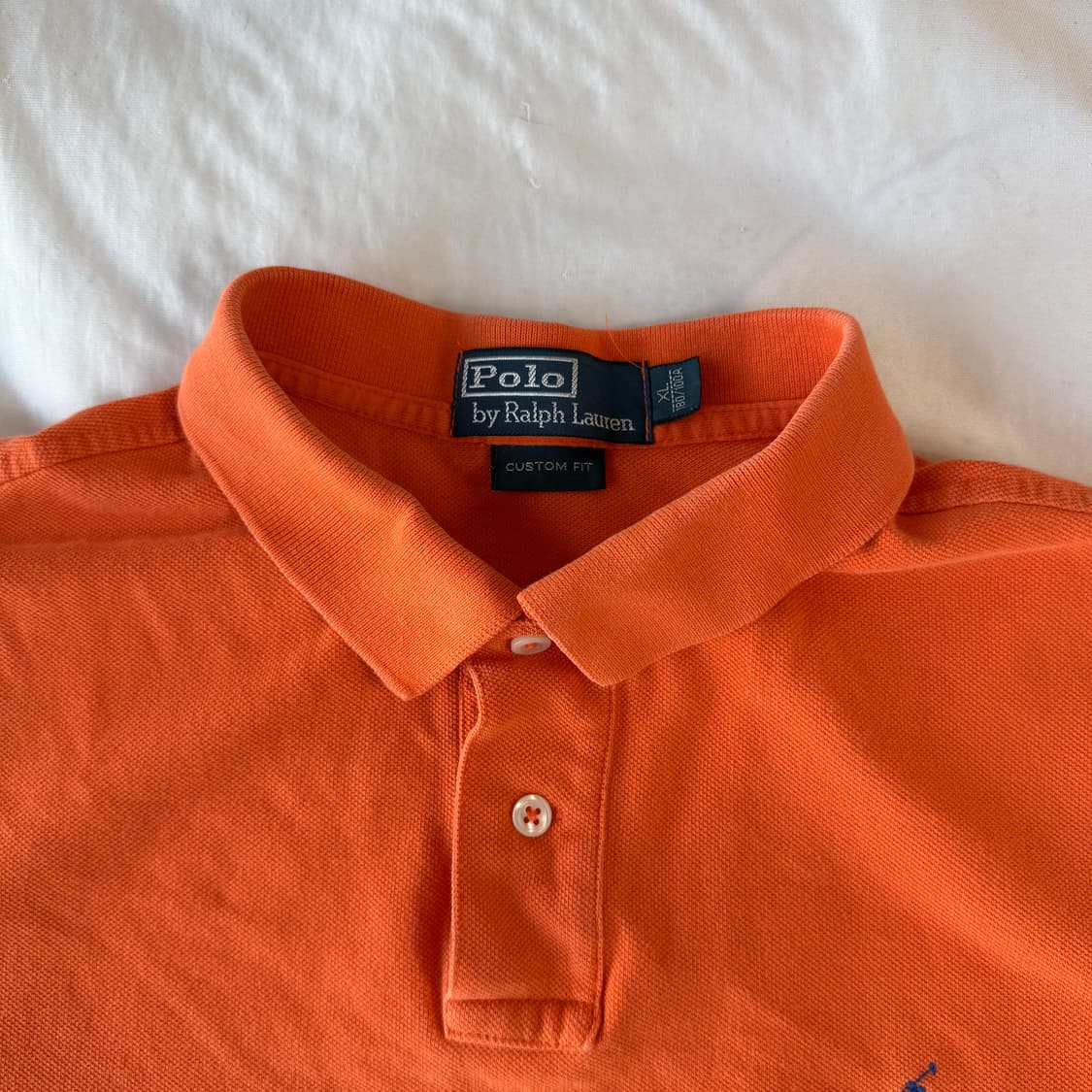 폴로 랄프로렌 오렌지 카라티 반팔 XL 상품이미지3