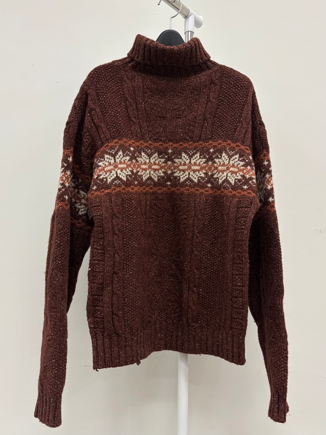 빈티지 노르딕 울 니트 스웨터 상품이미지5