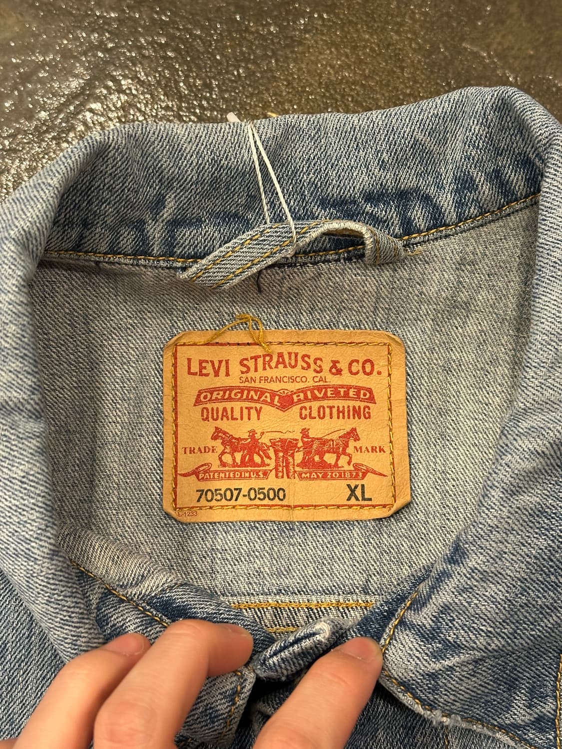 Levis 리바이스 70507 데님 트러커 자켓 XL 상품이미지4