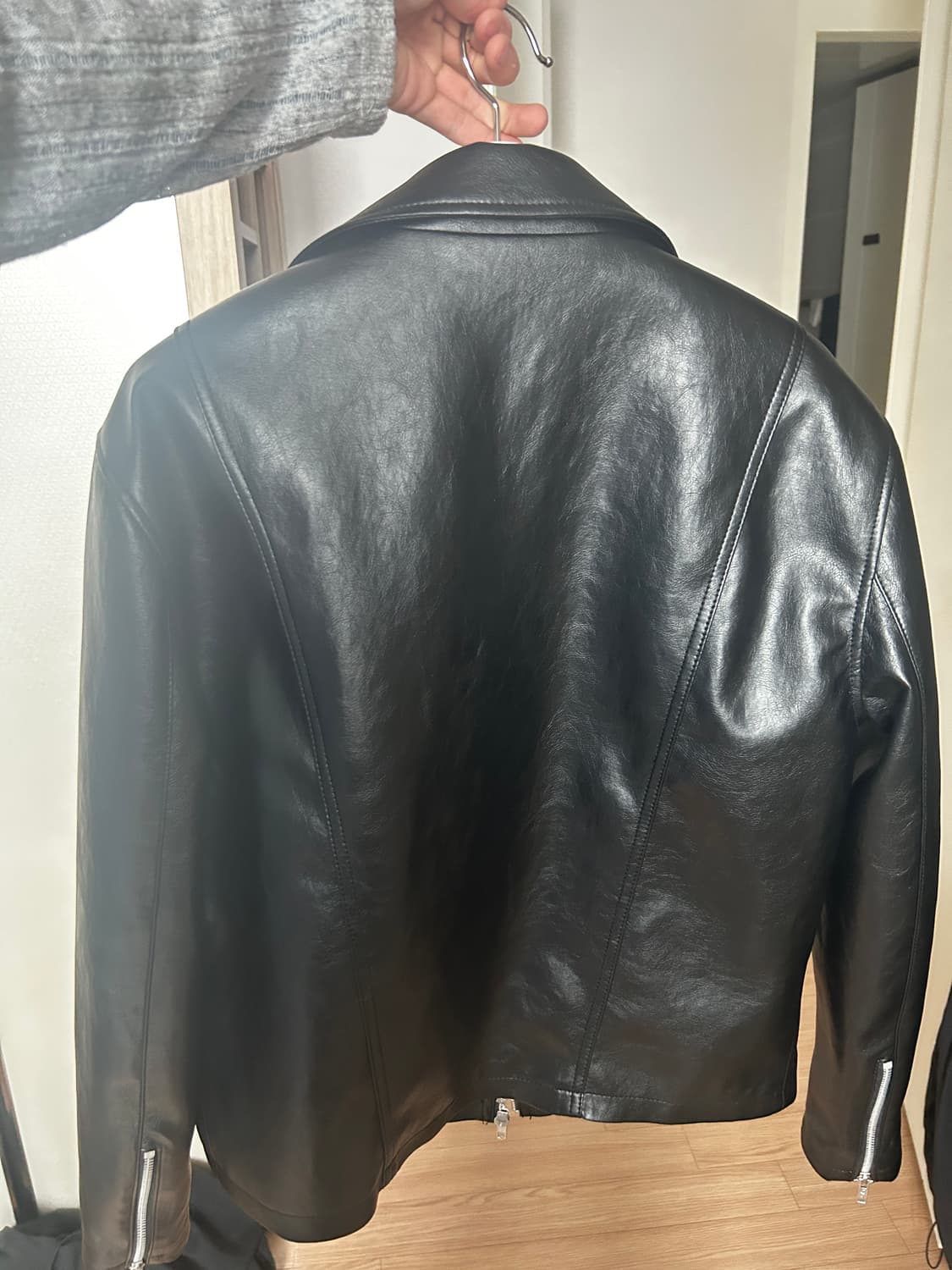 도프제이슨 크롭 레더자켓 M  상품이미지2