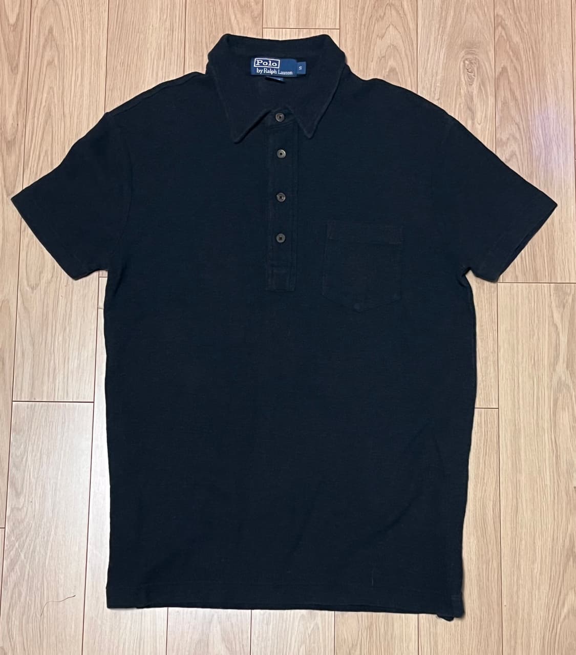 폴로 랄프로렌 블랙 반팔 카라티 S 상품이미지1