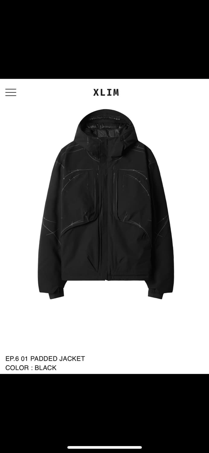 Xlim ep6 01 padded jacket s 새상품 상품이미지1