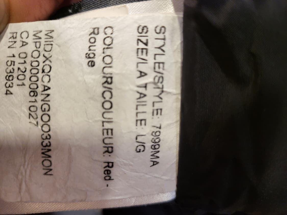 캐나다구스 칠리왁 레드봄버 패딩 L 상품이미지8