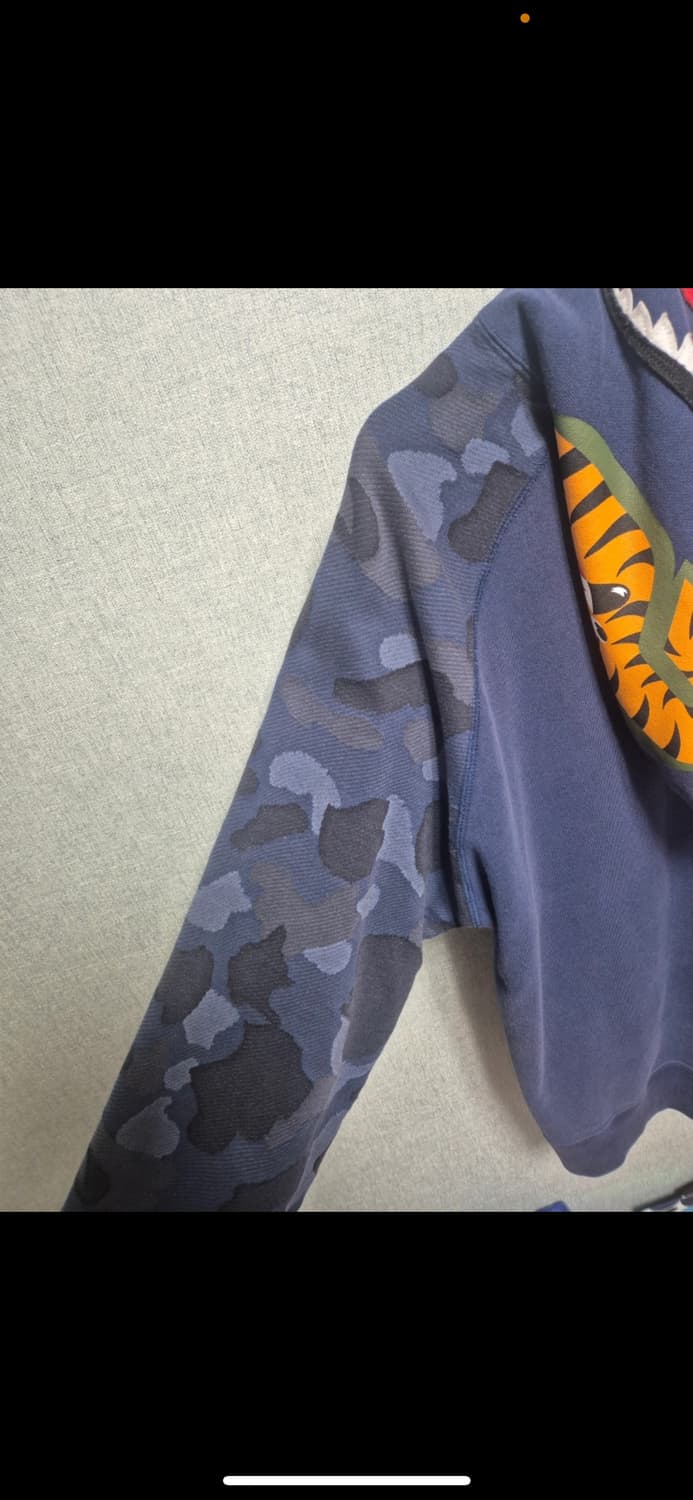 베이프 BAPE 샤크 후드집업 XL 네이비 상품이미지5