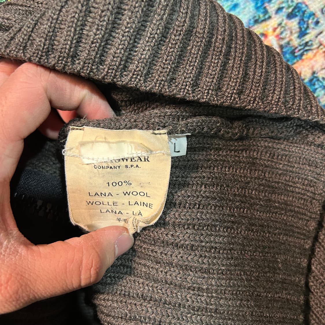 [XL] 00s 스톤아일랜드 하이넥 니트 집업 상품이미지7