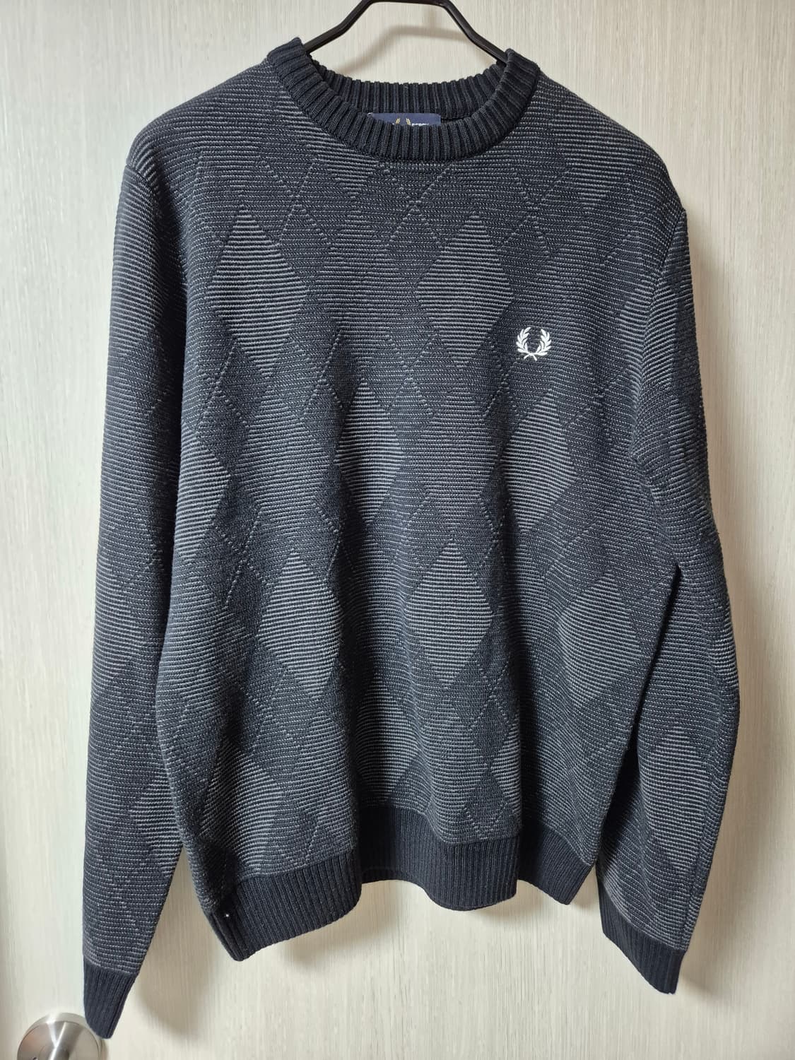 프레드페리 아가일 니트  M 남성 스웨터 상품이미지3