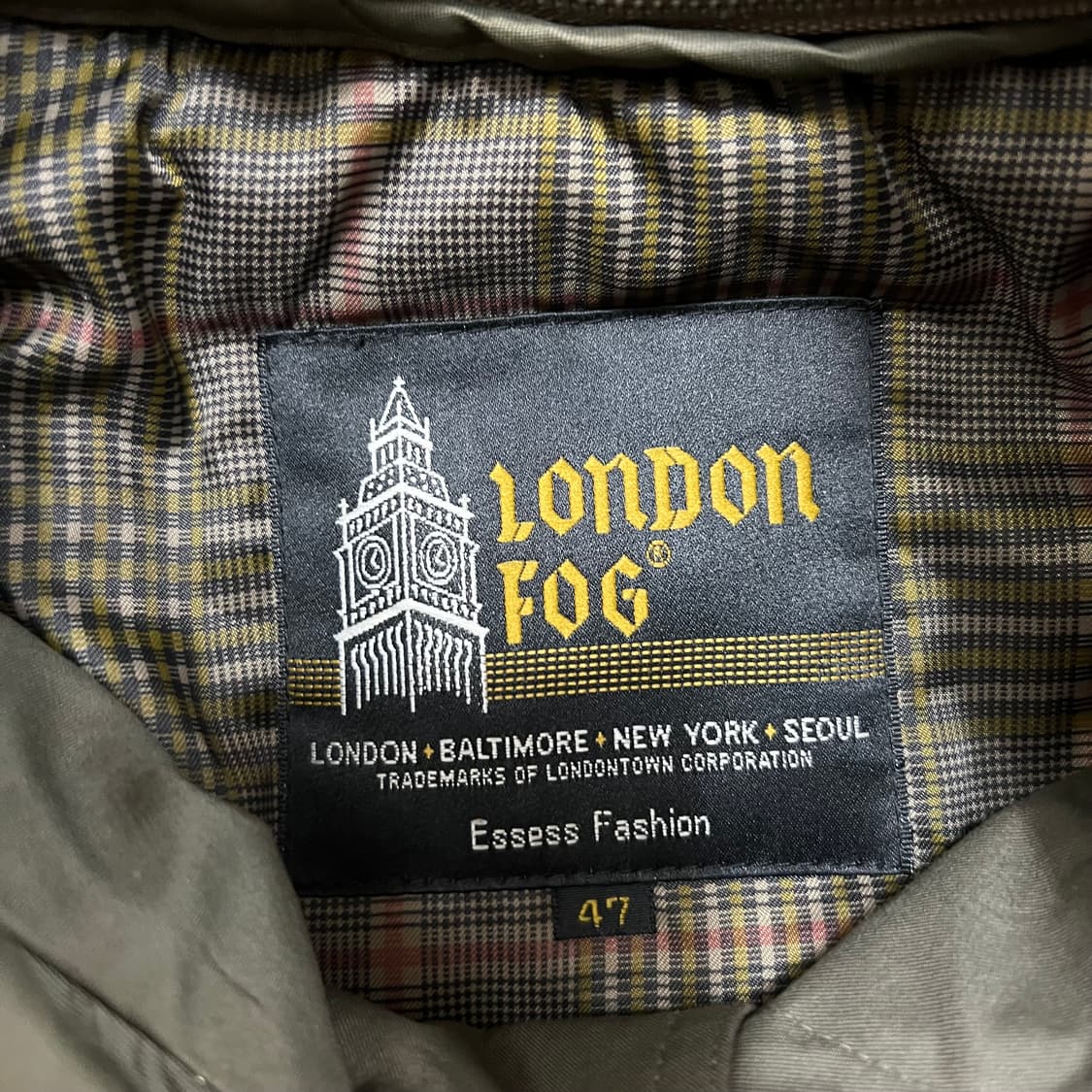 런던포그 클래식 안감 내피 벨티드 싱글 트렌치 맥코트 [카키] 47 상품이미지4