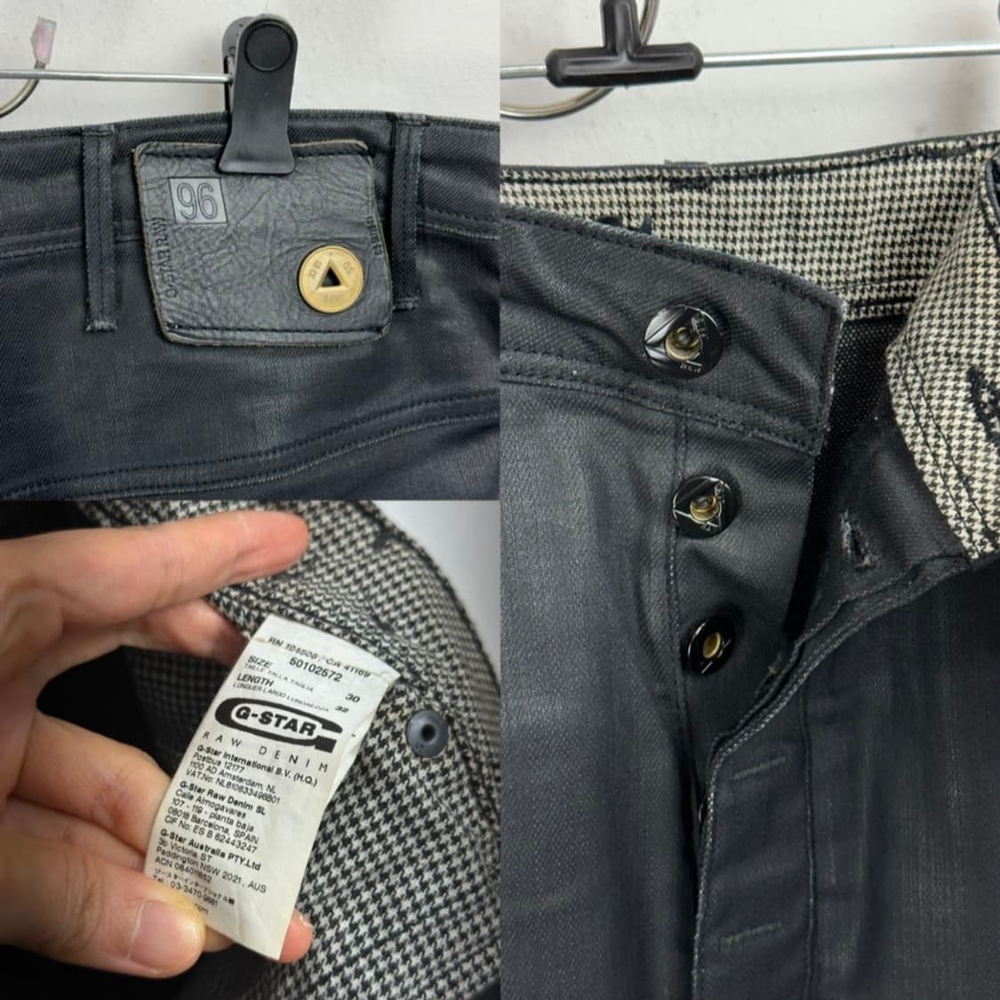 G-Star Raw 96 Elwood Coated Biker Pants 상품이미지10