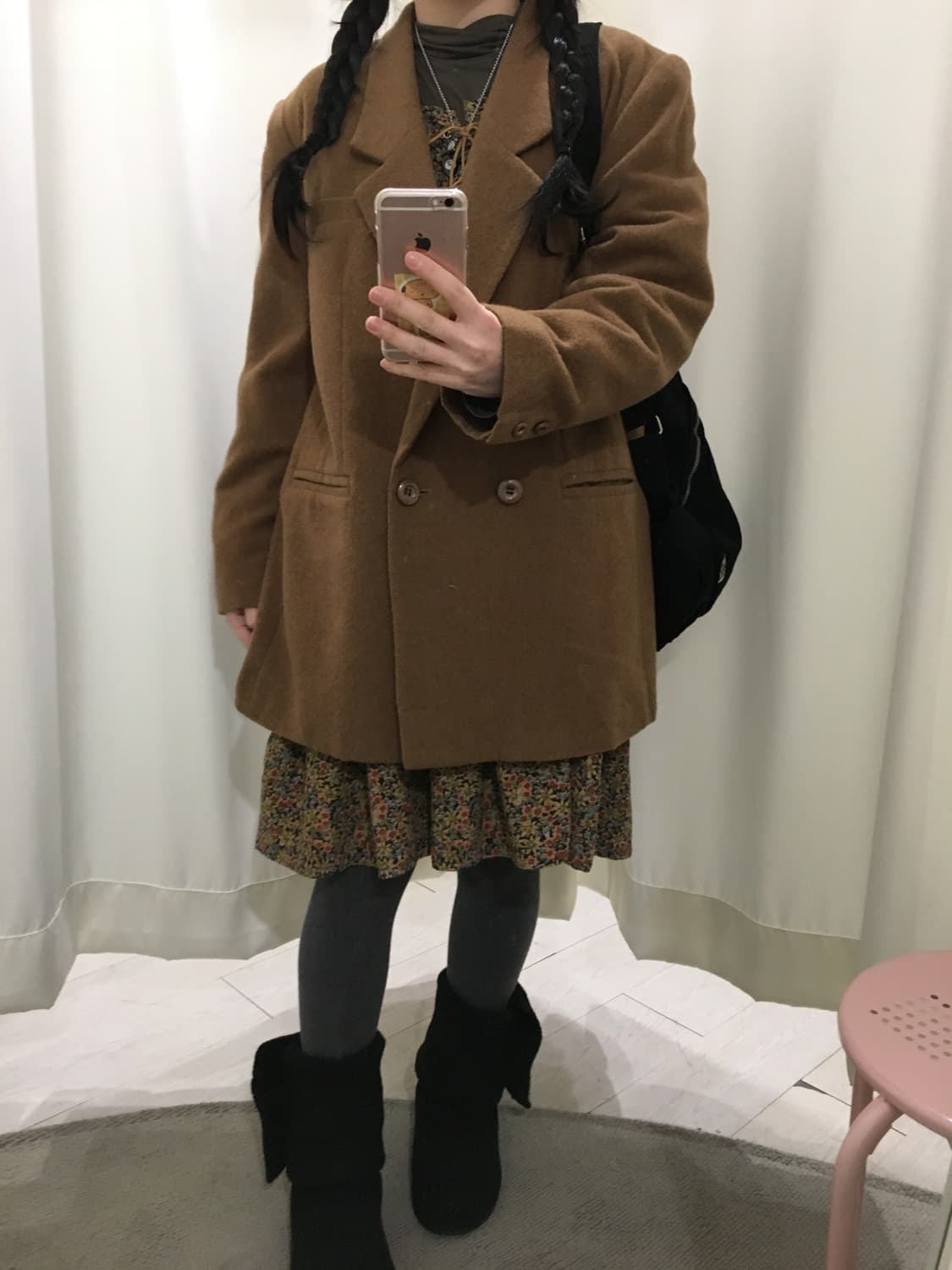 오버핏 울 더블버튼 자켓 상품이미지3