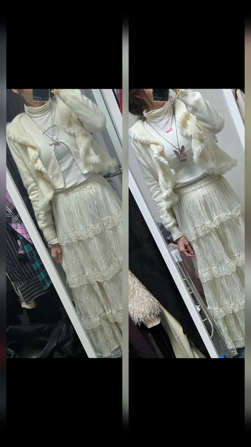 페어리 아이보리 가디건 2개 셋 상품이미지1