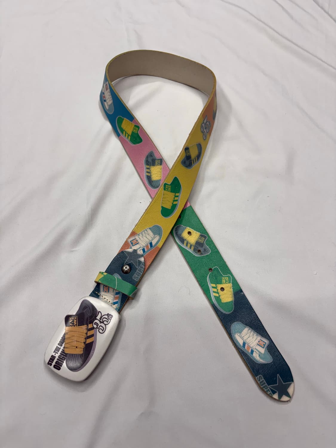 35th 슈즈 그래픽 빈티지 레더 벨트 상품이미지3