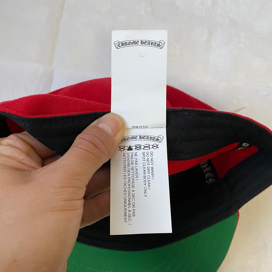 [7 3/4 61.5CM] 크롬하츠 하트 로고 자수 볼캡 레드 상품이미지8