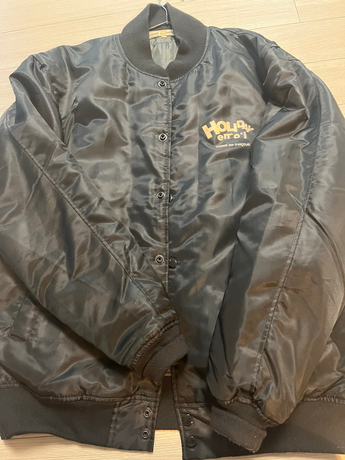 꼼데가르송 하트 와펜 봄버 자켓 검정L 상품이미지5